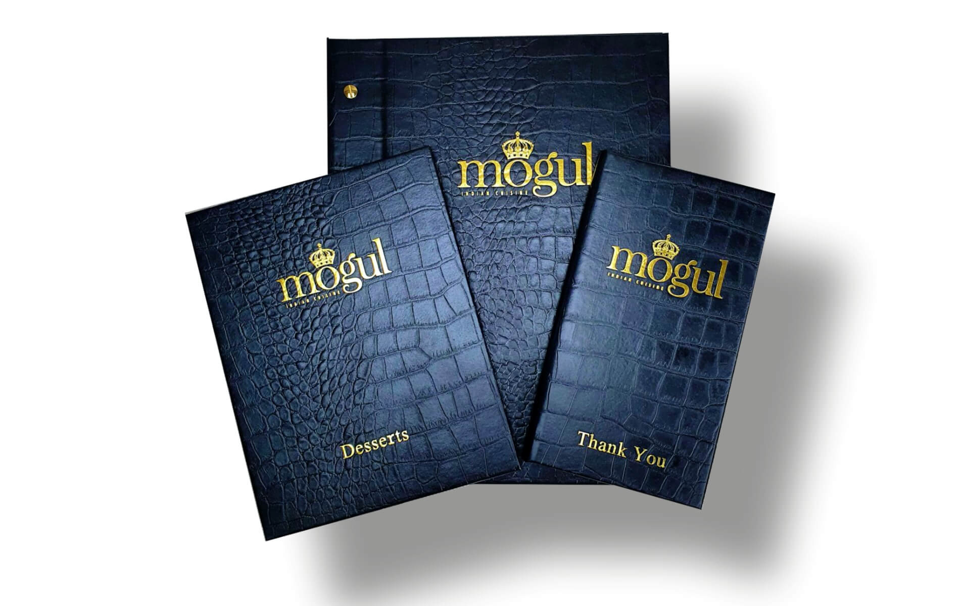 Cubiertas de menú de cuero reciclado de Canberra