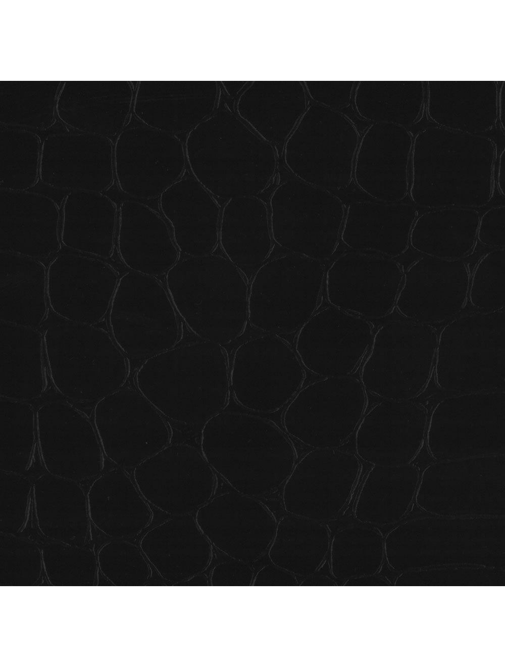 Swatch de material negro de Berlín Croco