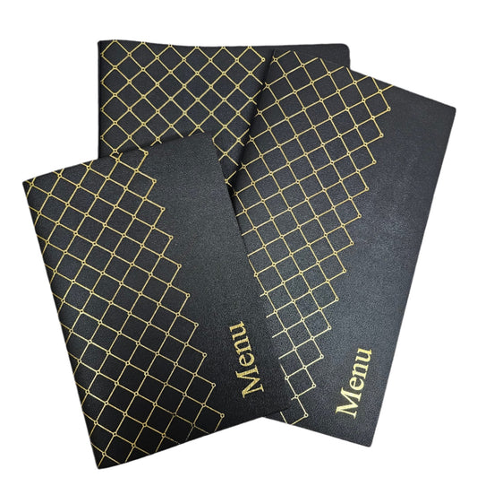 Portada de menú geométrico de Cardiff