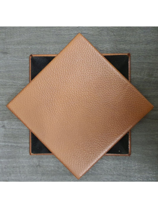 Castagna Shelly Leather Coaster- 10 cm SQ (artículo de venta)