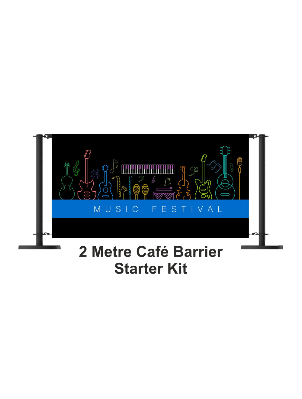 Kit de inicio de barrera de 2 metros de cafetería